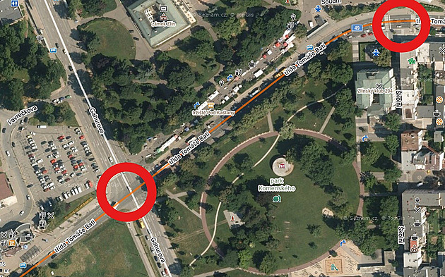 Semafory na klíčové křižovatce ve Zlíně už jsou po ranním výpadku v provozu