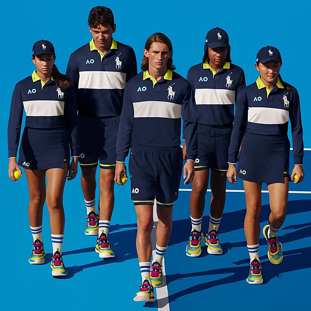 Podavači i rozhodčí od návrháře. Ralph Lauren ukázal kolekci pro Australian Open