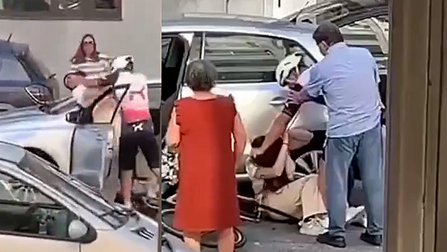 Blokuješ, dostaneš! Cyklista brutálně zaútočil na řidičku kvůli průjezdu ulicí