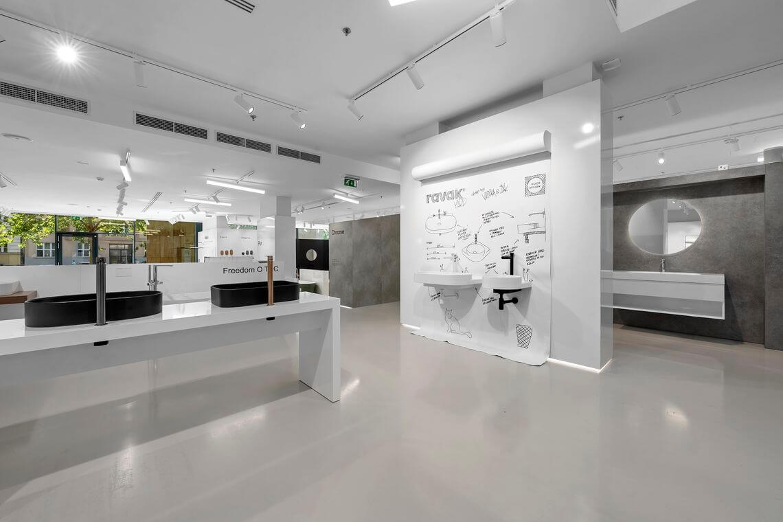 galerie: Ravak showroom Praha